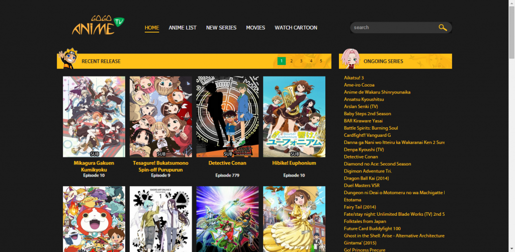 dubbed anime websites free